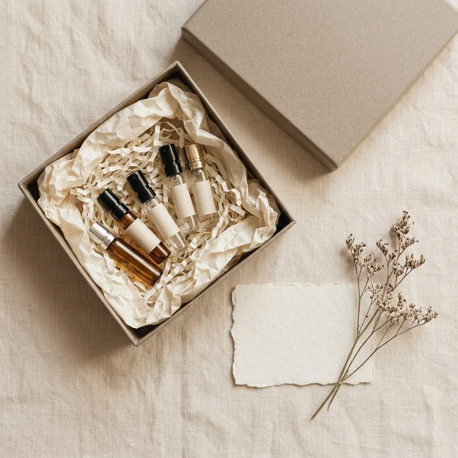 Bộ thử 5 mùi hương 10ml — Gỗ ấm