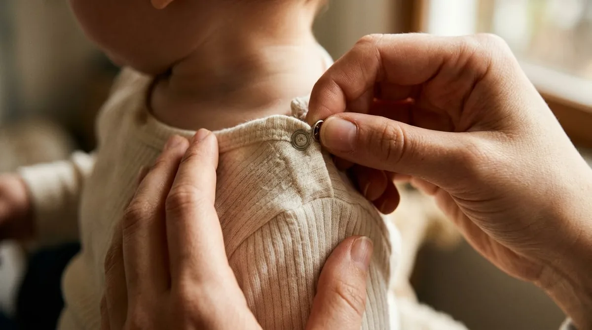 Bộ cotton mềm cho bé — dùng thực tế