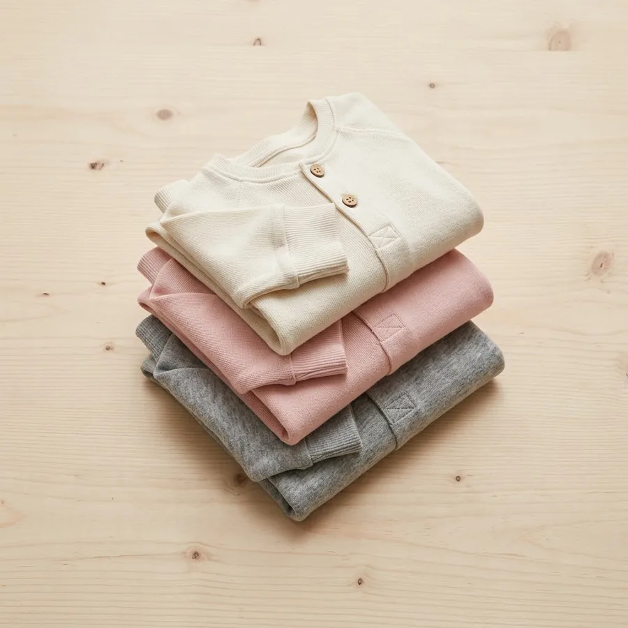 Bộ cotton mềm cho bé — Combo 3 bộ mix màu