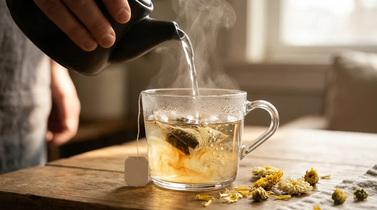Trà thanh nhiệt Mát Lành — dùng thực tế