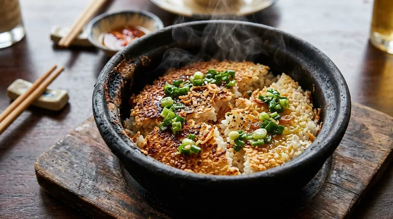 Cơm niêu cháy tỏi
