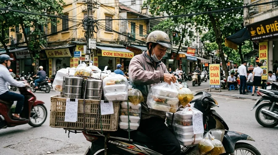 Giao cơm văn phòng trong bán kính 3km: cách đặt và khung giờ