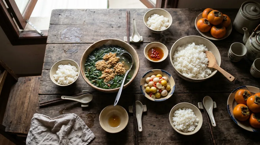 Thực đơn mùa thu: thêm canh cua rau đay, cà pháo muối
