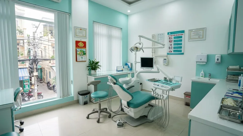 Phòng điều trị riêng, gọn gàng
